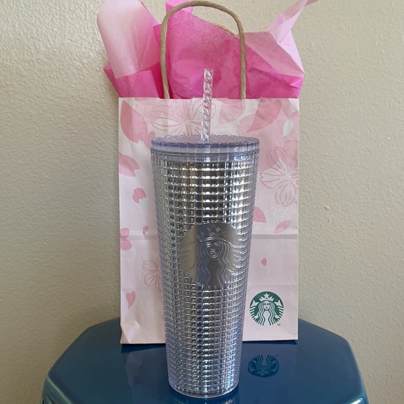 Starbucks Silver/Clear 24 oz Grid Tumbler - Picture 2 of 2